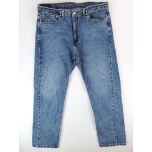 Levis 505 Jeans Mens 38x32 Blue Denim‎ Straight Fit Medium Wash 505-1936 Classic